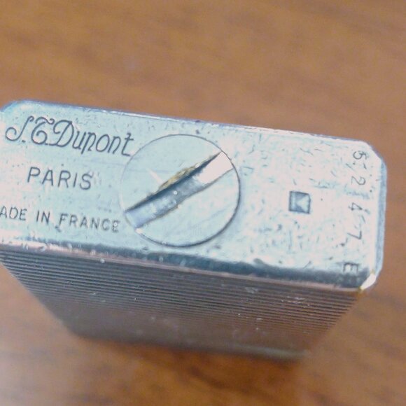 Vintage Lady S.T. Dupont Ligne 1 Silver Plated Lighter horizontal lines - Picture 9 of 9